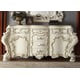 Luxury Glossy White 6 Drawers Dresser Traditional Homey Design HD-8089