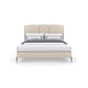 Luxuriously Woven Performance Fabric Queen Size Bed UN-DEUX-TROIS by Caracole 