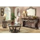 Homey Design HD-1626 Walnut Finish Living Room Sectional Sofa Set 5Pcs 