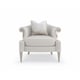 Micro-chenille Performance Fabric & Soft Radiance Paint Armchair LILLIAN by Caracole 