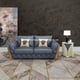 Gray Italian Leather CASTELLO Sofa Set 3Pcs EUROPEAN FURNITURE Contemporary