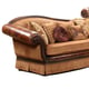 Cherry Finish Wood Sectional Sofa Traditional Cosmos Furniture Linda