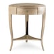 Pompeii gold metallic finish End Table TRES, TRES CHIC by Caracole 