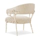 White Enamel & Gold Brush Finish Accent Chair Set of 2 Glimmer Of Hope by Caracole 