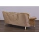 Luxury Beige & Gold Wood Trim FANTASIA Sofa EUROPEAN FURNITURE Traditional