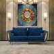 Luxury Blue Velvet SIPARIO VITA Sofa Set 3P EF-22560 EUROPEAN FURNITURE Modern 