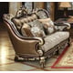 Cherry Finish Wood Sofa Set 6Pcs w/Occasional Tables Traditional Cosmos Furniture Monica