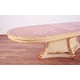 Luxury BELLAGIO Dining Table Beige & Gold Leaf EUROPEAN FURNITURE Classic