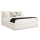 Cream Premium Fabric Platform King Size THE BOUTIQUE BED by Caracole 