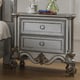 Traditional Luna Silver CAL King Bedroom Set 4Pcs Homey Design HD-999