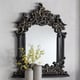 Ebony Black with Antique Gold Console Table & Mirror Traditional Homey Design HD-328B