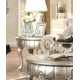 Belle Silver Finish End Table Traditional Homey Design HD-1560