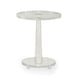 Cast Glass Traditional Crystal End Table Set 2Pcs THE SOPHISTICATED SIDE by Caracole 