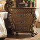 Traditional Golden Brown Wood Nightstand Homey Design HD-8011-NB