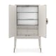 Almond Milk & Chinchilla Finish Cabinet CURRENTS by Caracole 