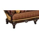 Luxury Antique Beige Gold Dark Brown Finish Sofa Set 3 Sp Ord Benetti's Firenza