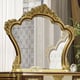 Classic Antique Gold & White Solid Wood King Bedroom Set 7Pcs Homey Design HD-957