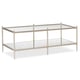 Glass Metal & Mirror Finish Coffee Table Set 2Pcs PERFECTABLE by Caracole 