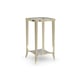 Glass Top & Metal Frame in Whisper of Gold End Table SIMPLY CHARMING by Caracole 