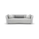 Matte Pearl Micro-Chenille Performance Fabric Sofa AHEAD OF THE CURVE by Caracole 