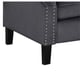 Charcoal Velvet Accent Chair Transitional Style Cosmos Furniture Bollywood