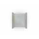 Frame in Soft Radiance & Glass Top Rectangle End Table LILLIAN by Caracole 