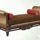 Luxury Silk Chenille Solid Wood Oversized Bench Benetti's Sicily Classic