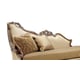 Golden Beige Dark Wood Luxury Chaise Lounge HD-90018 Classic Traditional