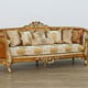 Imperial Luxury Brown & Gold LUXOR II Sofa EUROPEAN FURNITURE Solid Wood Classic