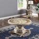 Champagne Gold Coffee Table Set 3Pcs Traditional Homey Design HD-328C