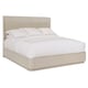 Curved Headboard Matte Pearl Finish CAL King Bed FALL IN LOVE by Caracole 