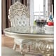 Baroque Belle Silver Round Dining Table Traditional Homey Design HD-8088 