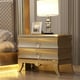 Glam Belle Silver & Gold King Bedroom Set 6Pcs Contemporary Homey Design HD-925