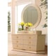 White Gloss Finish Ribbed Dresser Contemporary Homey Design HD-914