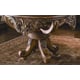 Luxury Foyer Table w/Bamboo Ring Top Hand Carved Wood Benetti's Dynasty