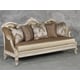 Golden Pearl Chenille Silver Gold Wood Sofa HD-90019 Classic Traditional 