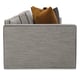 Gray Menswear-Influenced Fabric Contemporary Sofa WELT PLAYED by Caracole 