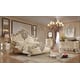 Victorian Champagne King Bedroom Set 6 Pcs Traditional Homey Design HD-8022
