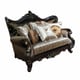 Cherry Finish Wood Loveseat Traditional Cosmos Furniture Aroma