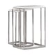 Carrara Marble Nesting End Tables & Octagonal EXPRESSIONS SWIVEL CHAIR & 1/2 by Caracole 