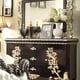 Homey Design HD-1208 Classic White Dark Brown Finish Queen Size Bedroom Set 4Pcs