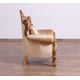 Royal Luxury Gold & Brown EMPERADOR II Arm Chair EUROPEAN FURNITURE Carved Wood