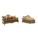 Luxury Silk Chenille Solid Wood Chaise Lounge Benetti's Sicily Traditional