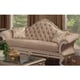 Luxury Chenille Silver Carved Wood Sofa Set 3Pcs HD-90021 Classic Traditional