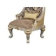 Luxury Wood Golden Accents Silver Frame Accent Chair Benetti's Firenza Classic