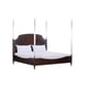 Mocha Walnut & Soft Silver Paint Finish CAL King Bed Set 5Pcs SUITE DREAMS W/POST / SUITE YOURSELF by Caracole 
