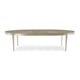 Fumed Tiger Maple & Silver Leaf Accents Dining Table A House Favorite by Caracole 