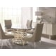 Waves of Whisper of Gold Metal Base Dining Set 6Pcs WAVELENGTH by Caracole 