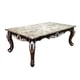 Cherry Finish Wood Sofa Set 4Pcs w/Coffee Table Traditional Cosmos Furniture Monica
