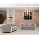 Gray Velvet Sofa Set 2Pcs Modern Cosmos Furniture William